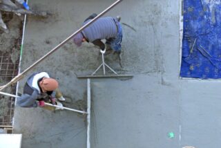 土間<wbr>コンクリート打ち