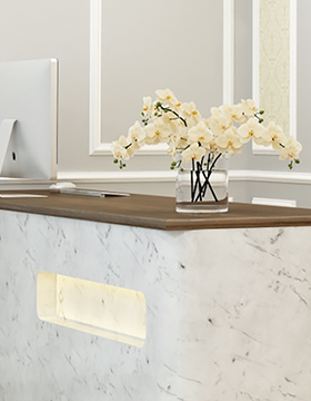 フロント受付の<wbr>内装